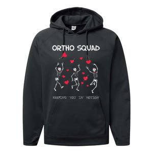 Orthopedic Funny ValentineS Ortho Squad Skeleton Dancing Performance Fleece Hoodie