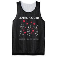 Orthopedic Funny ValentineS Ortho Squad Skeleton Dancing Mesh Reversible Basketball Jersey Tank