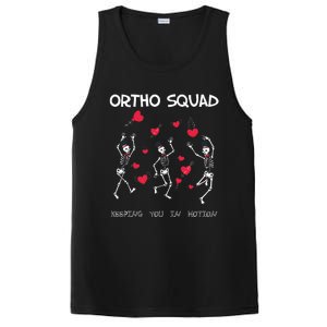 Orthopedic Funny ValentineS Ortho Squad Skeleton Dancing PosiCharge Competitor Tank