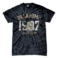 Oklahoma Flag Vintage Fade Men Women Tie-Dye T-Shirt