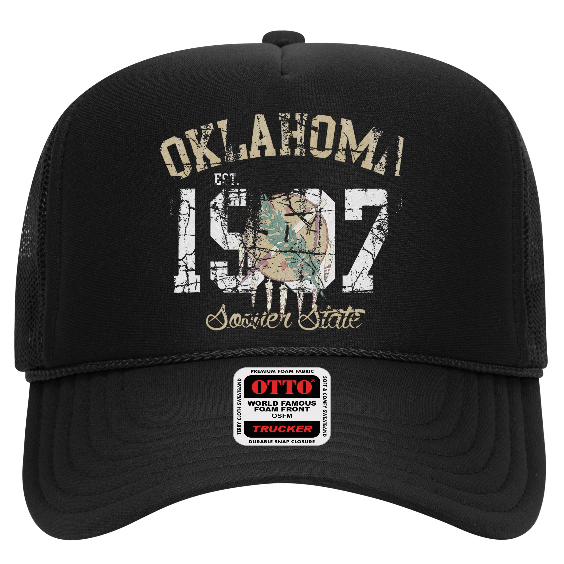 Oklahoma Flag Vintage Fade Men Women Hat