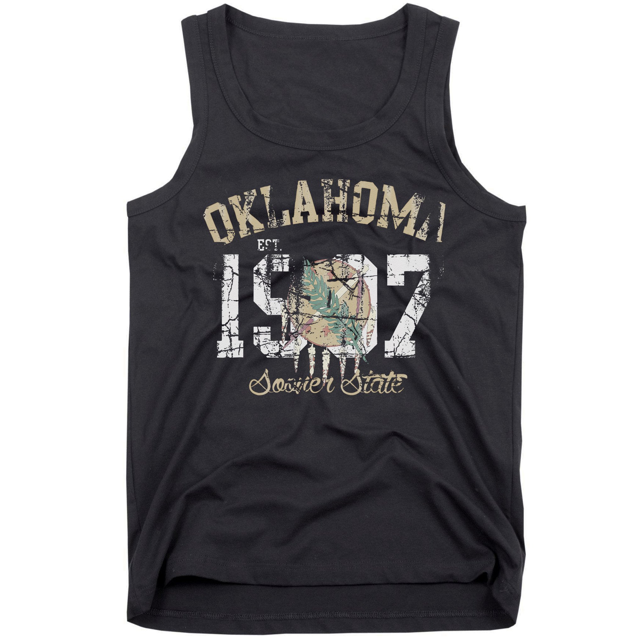 Oklahoma Flag Vintage Fade Men Women Tank Top
