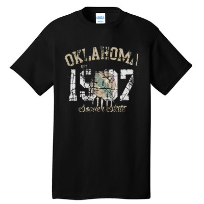 Oklahoma Flag Vintage Fade Tall T-Shirt