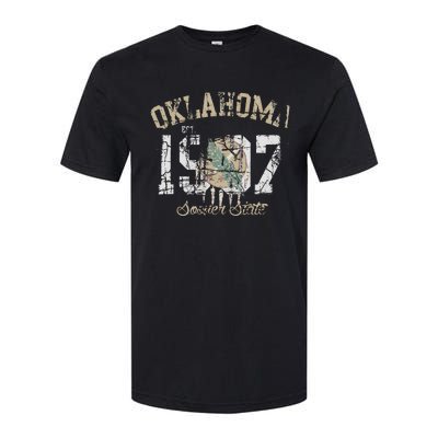 Oklahoma Flag Vintage Fade Softstyle CVC T-Shirt