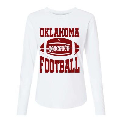 Oklahoma Football Varsity Womens Cotton Relaxed Long Sleeve T-Shirt