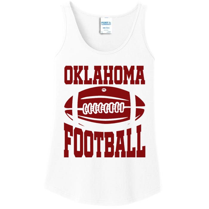 Oklahoma Football Varsity Ladies Essential Tank