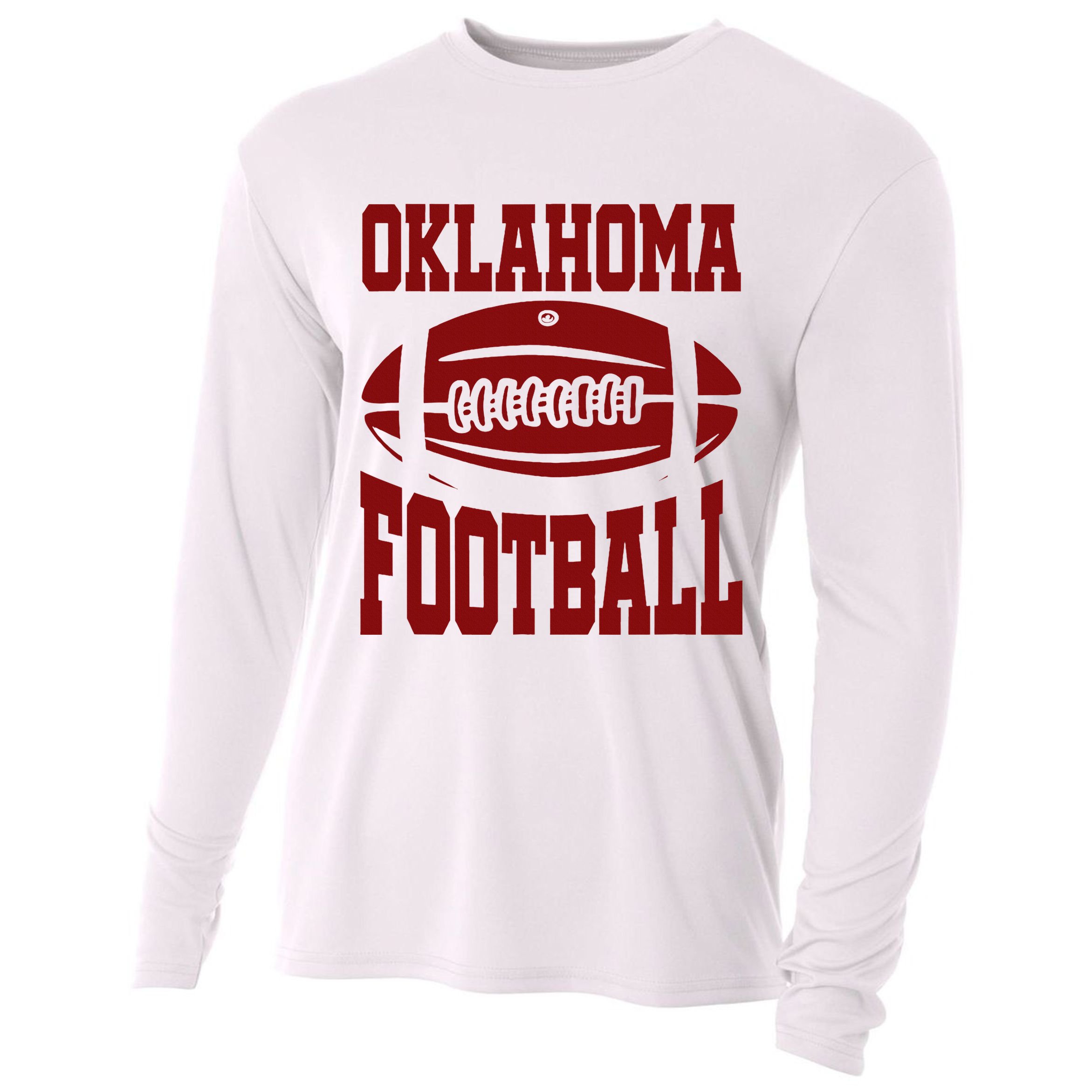 Oklahoma Football Varsity Cooling Performance Long Sleeve Crew
