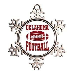 Oklahoma Football Varsity Metallic Star Ornament