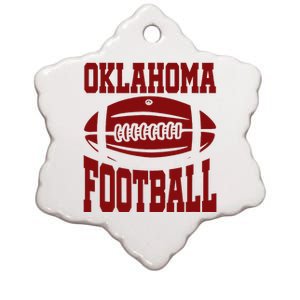 Oklahoma Football Varsity Ceramic Star Ornament