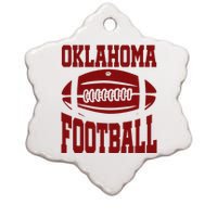 Oklahoma Football Varsity Ceramic Star Ornament