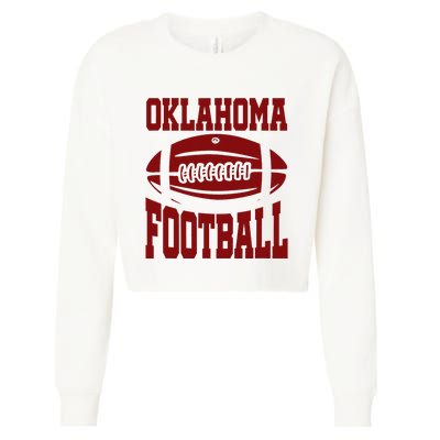 Oklahoma Football Varsity Cropped Pullover Crew