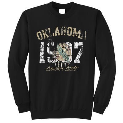 Oklahoma Flag Vintage Fade Sweatshirt