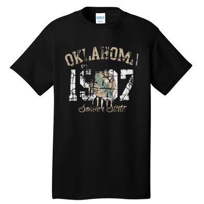 Oklahoma Flag Vintage Fade Tall T-Shirt