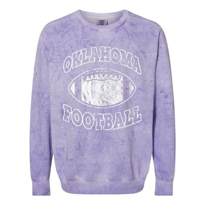 Oklahoma Football Vintage Distressed Colorblast Crewneck Sweatshirt