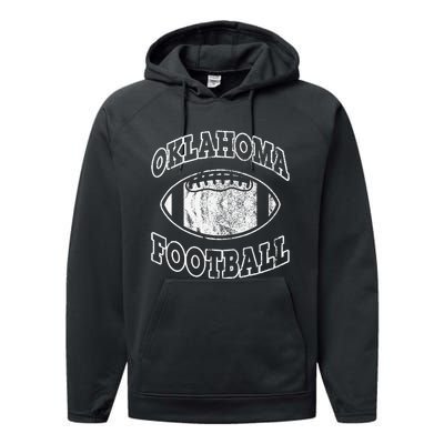 Oklahoma Football Vintage Distressed Performance Fleece Hoodie