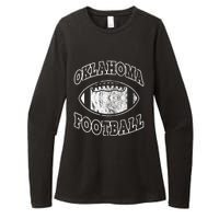 Oklahoma Football Vintage Distressed Womens CVC Long Sleeve Shirt