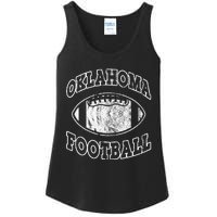 Oklahoma Football Vintage Distressed Ladies Essential Tank