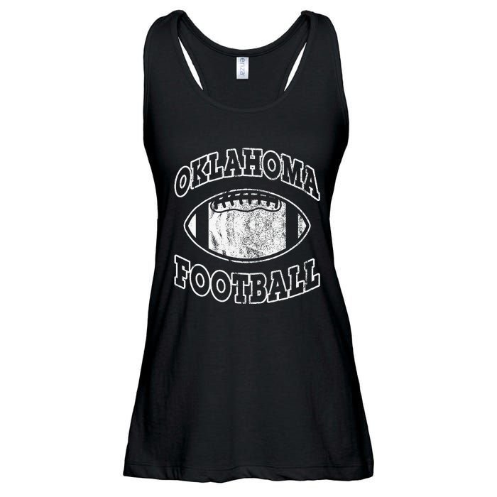 Oklahoma Football Vintage Distressed Ladies Essential Flowy Tank