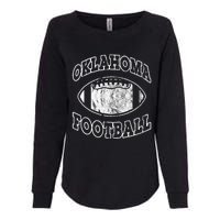 Oklahoma Football Vintage Distressed Womens California Wash Sweatshirt