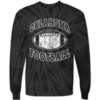 Oklahoma Football Vintage Distressed Tie-Dye Long Sleeve Shirt