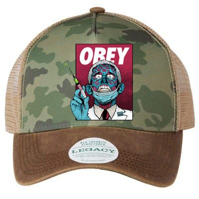 Obey Faucci Vaccine Zombie Legacy Tie Dye Trucker Hat