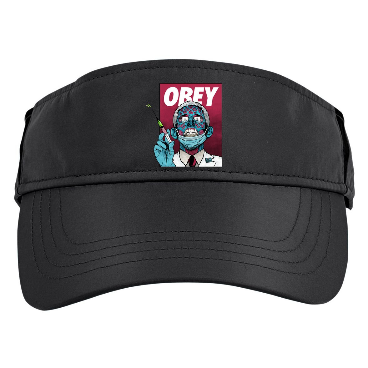 Obey Faucci Vaccine Zombie Adult Drive Performance Visor