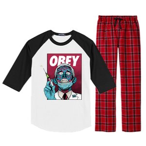 Obey Faucci Vaccine Zombie Raglan Sleeve Pajama Set