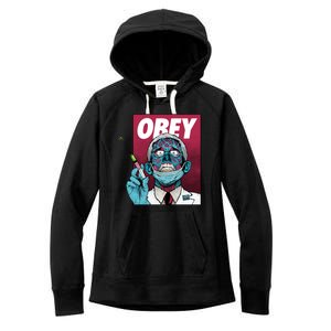 Obey Faucci Vaccine Zombie Women's Fleece Hoodie