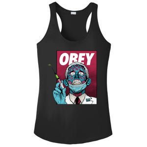 Obey Faucci Vaccine Zombie Ladies PosiCharge Competitor Racerback Tank