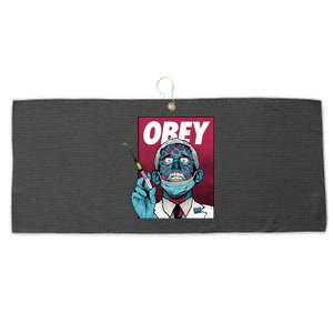 Obey Faucci Vaccine Zombie Large Microfiber Waffle Golf Towel