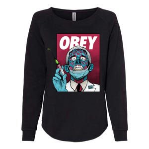 Obey Faucci Vaccine Zombie Womens California Wash Sweatshirt