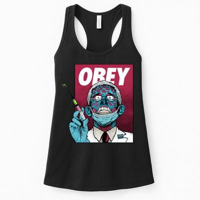 Obey Faucci Vaccine Zombie Womens Tank Top