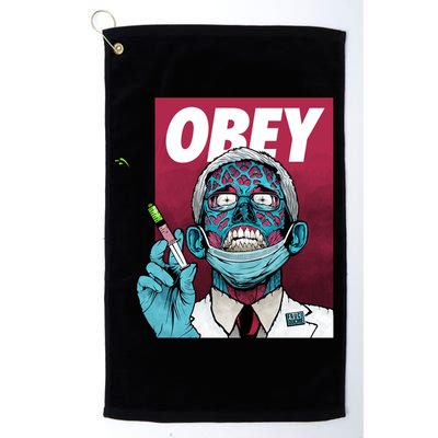 Obey Faucci Vaccine Zombie Golf Towel