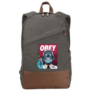 Obey Faucci Vaccine Zombie Cotton Canvas Backpack