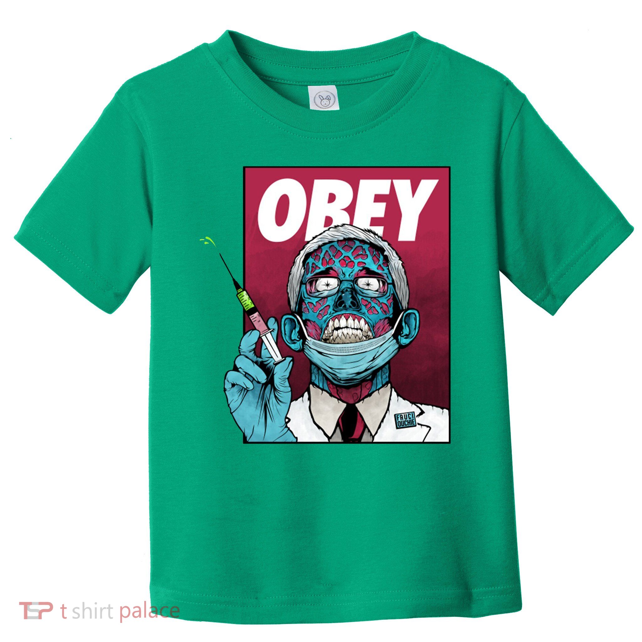 Obey Faucci Vaccine Zombie Toddler T-Shirt