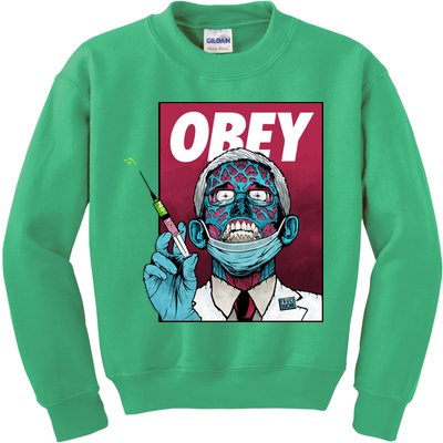 Obey Faucci Vaccine Zombie Kids Sweatshirt
