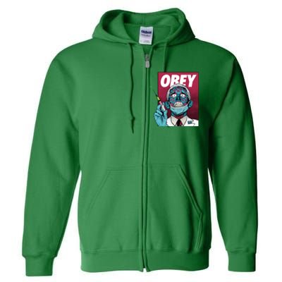 Obey Faucci Vaccine Zombie Full Zip Hoodie