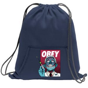 Obey Faucci Vaccine Zombie Sweatshirt Cinch Pack Bag