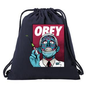 Obey Faucci Vaccine Zombie Drawstring Bag