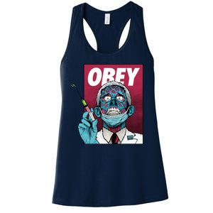 Obey Faucci Vaccine Zombie Women's Racerback Tank