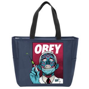 Obey Faucci Vaccine Zombie Zip Tote Bag