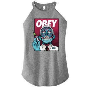 Obey Faucci Vaccine Zombie Women's Perfect Tri Rocker Tank