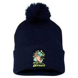 Our Father Who Art In Heaven Baja Be Thy Blast Funny Pom Pom 12in Knit Beanie