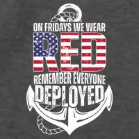 On Fridays We Wear Red Remember Everyone Deployed Vector Backpack