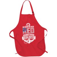 On Fridays We Wear Red Remember Everyone Deployed Apron