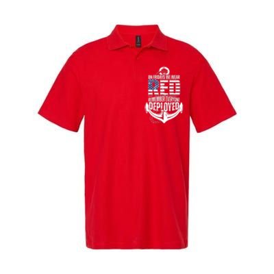 On Fridays We Wear Red Remember Everyone Deployed Softstyle Adult Sport Polo