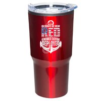 On Fridays We Wear Red Remember Everyone Deployed Tumbler