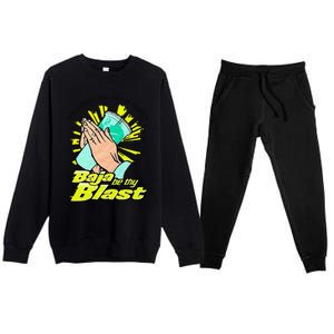 Our Father Who Art In Heaven Be Thy Blast Premium Crewneck Sweatsuit Set