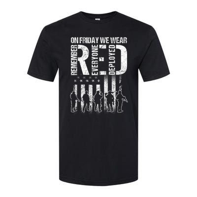 On Friday We Wear Red American Flag Military Supportive Softstyle CVC T-Shirt