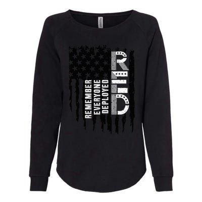 On Friday We Wear Red Friday Military Support Troops Us Flag Womens California Wash Sweatshirt